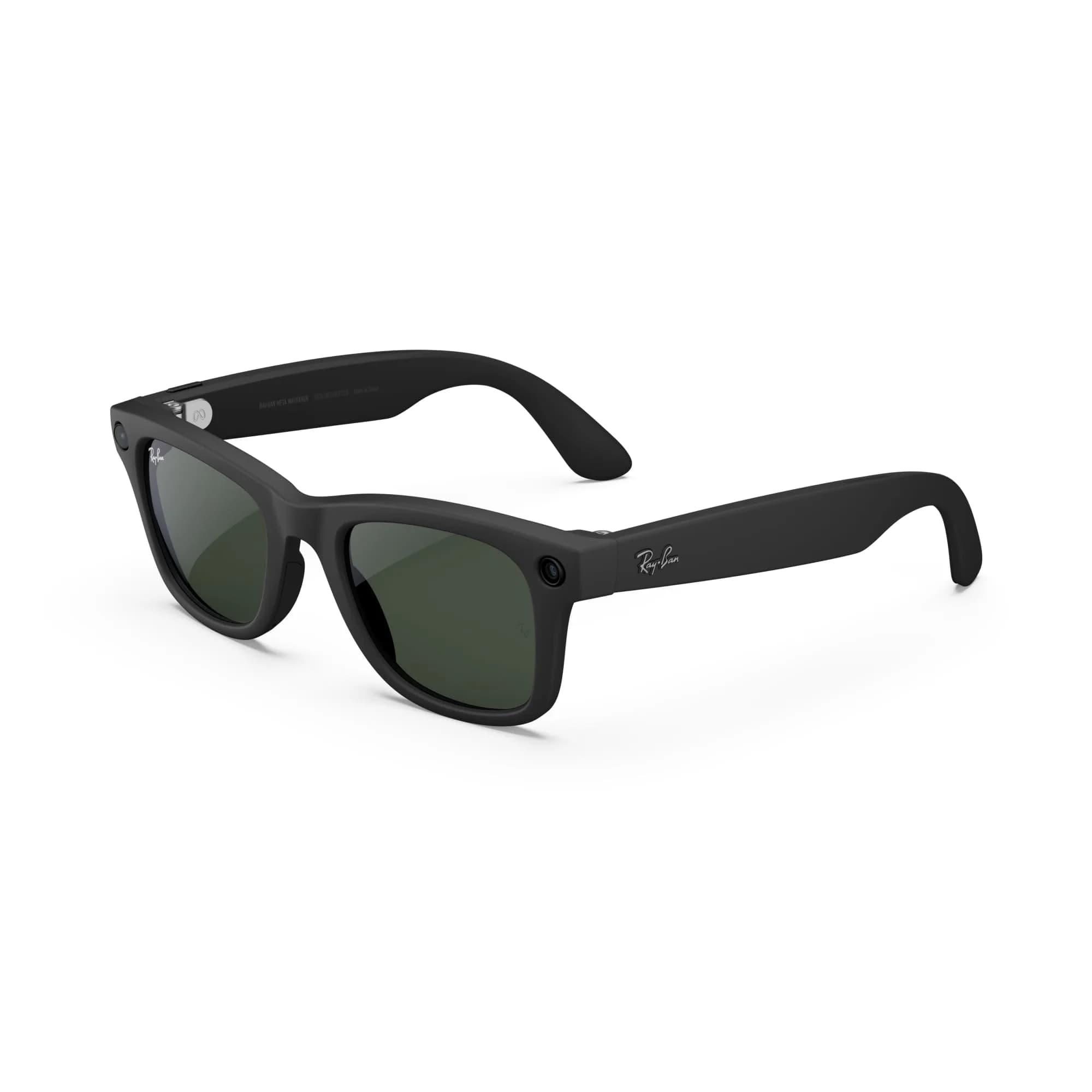 Meta Ray-Ban Meta (Gen 1) Wayfarer Large Matte Black Smart AI Glasses | 12MP Camera, Open-Ear Audio, 32GB Storage - main product image
