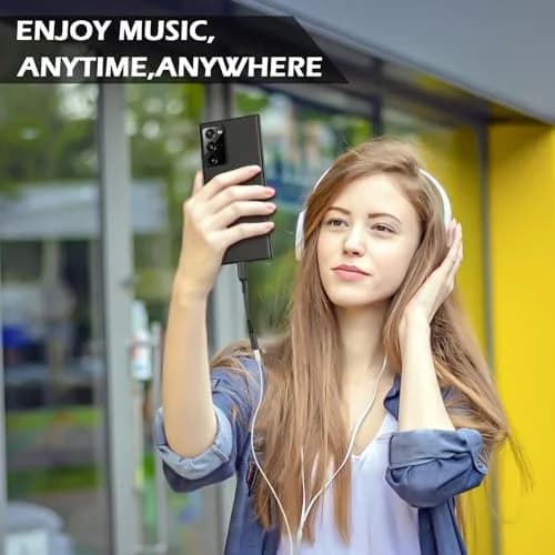 iMangoo USB C to 3.5mm Audio Headphones Adapter for Samsung S26 Ultra S25 S24 S23 | High-Quality DAC, Durable, Compact thumbnail 7