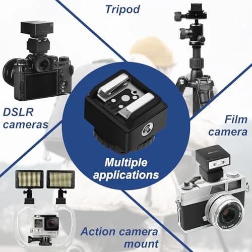 MEDALight Hot Shoe Adapter with PC Port | Compatible with Camera Flashes & Studio Lights thumbnail 3