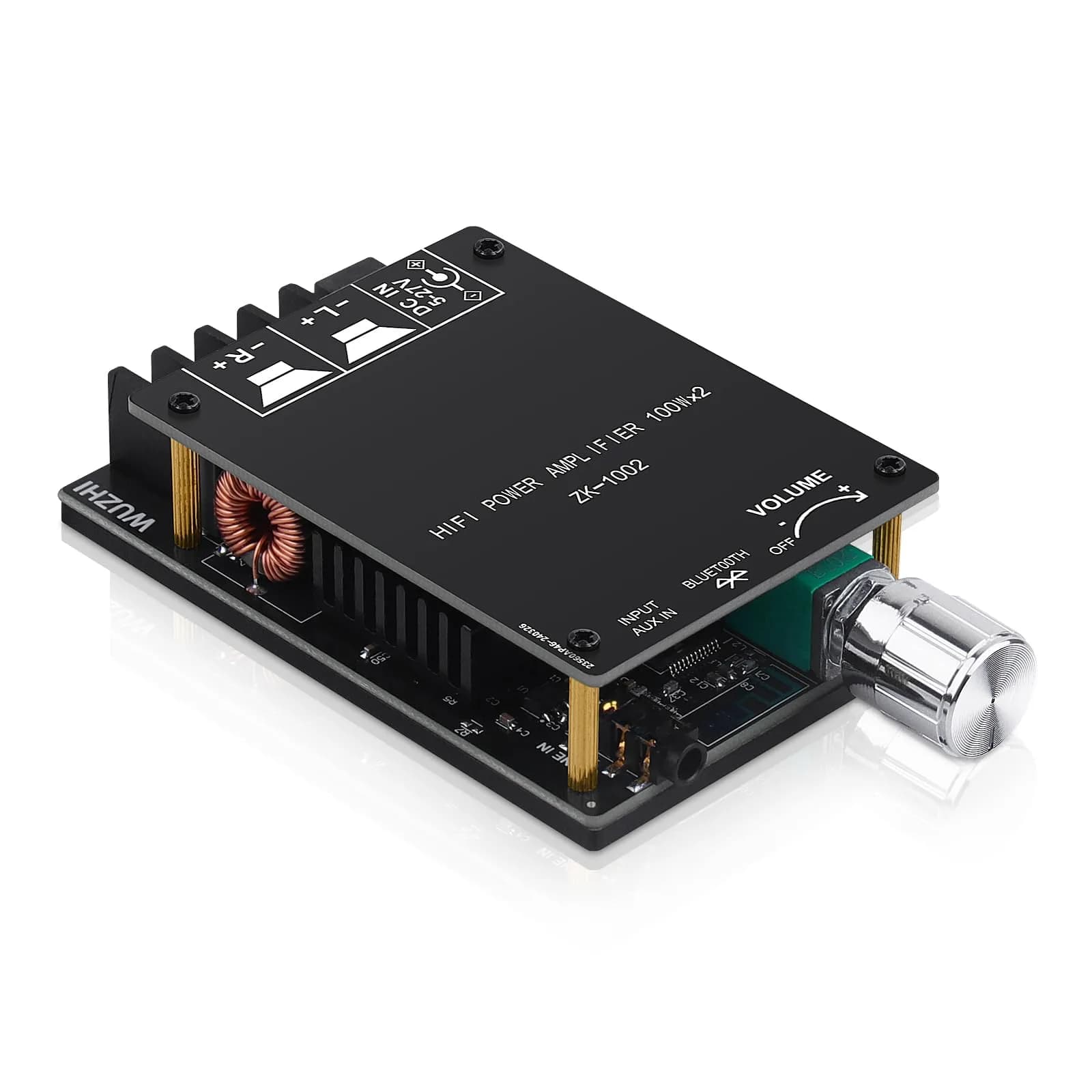 ARRAROWN ZK-1002 Bluetooth 5.0 Amplifier Board 100W x 2 (200W Total) HiFi Stereo Amp Module