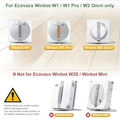 Frexusuent Replacement Mop Pads for Ecovacs Winbot W2 Omni, W1 Pro, W1 Window Vacuum Cleaner (9-Pack) thumbnail 8