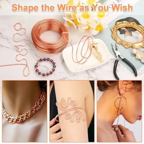 Cruzix Aluminum Craft Wire 12 Gauge (2mm) 34m | Bendable, Rust-Resistant Wire for Jewelry Making & Sculpting thumbnail 5