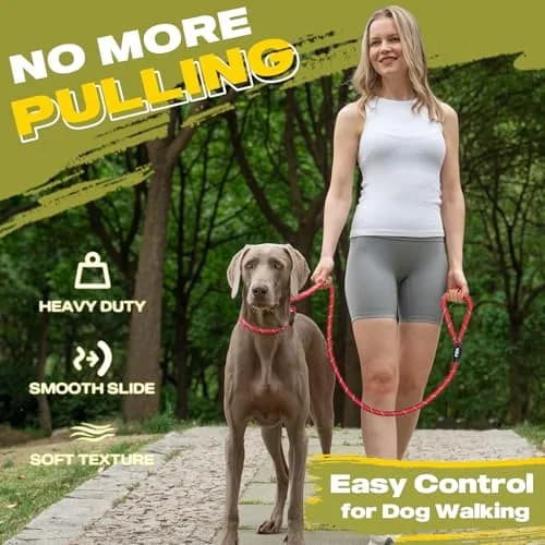 Fida Dog Leash 4 ft x 1/2" | Anti-pull Slip Lead for Large & Medium Dogs thumbnail 2
