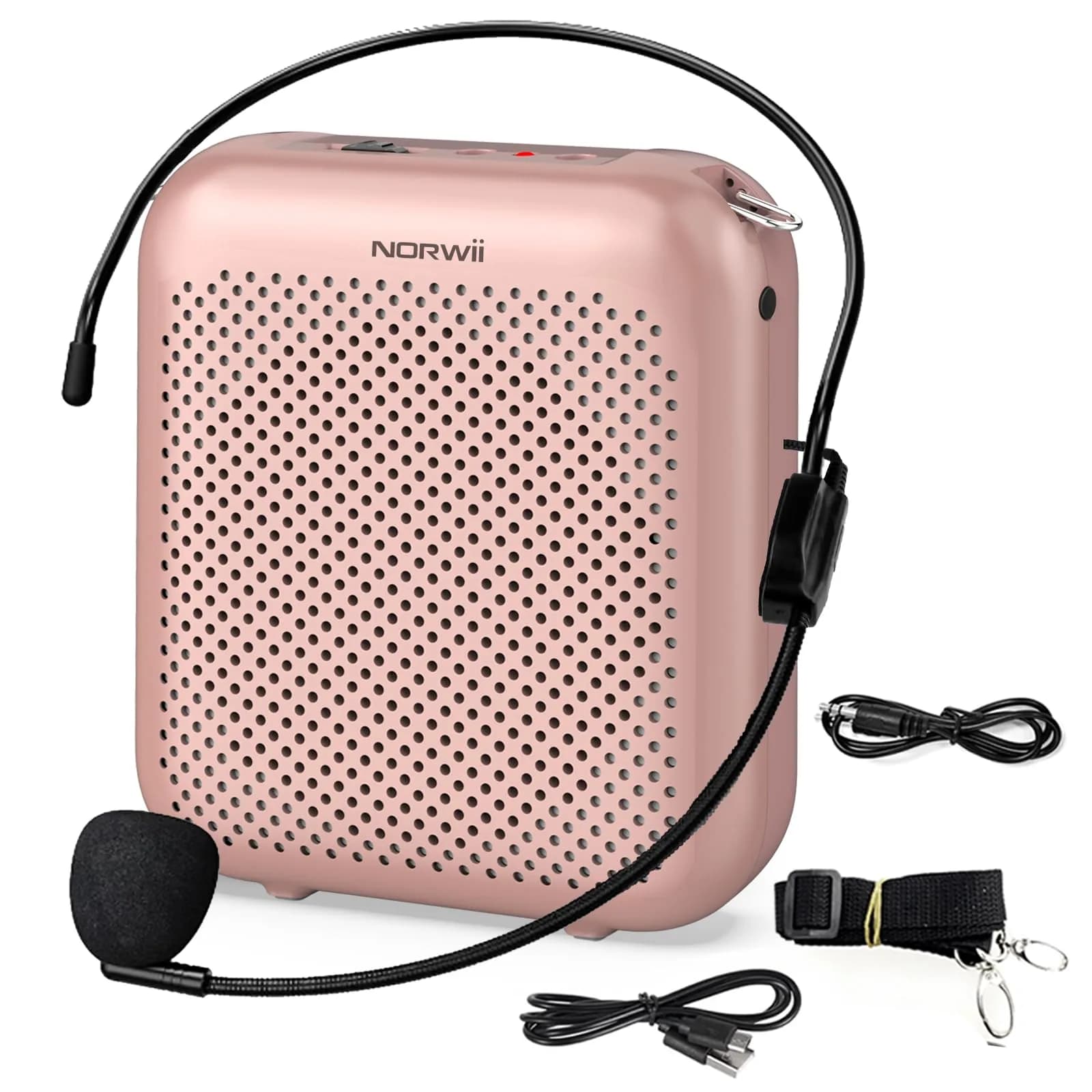 Norwii Portable Voice Amplifier with Wired Microphone Headset, 10W Output, 30 Hours Battery | Classroom Teaching & Outdoor Events