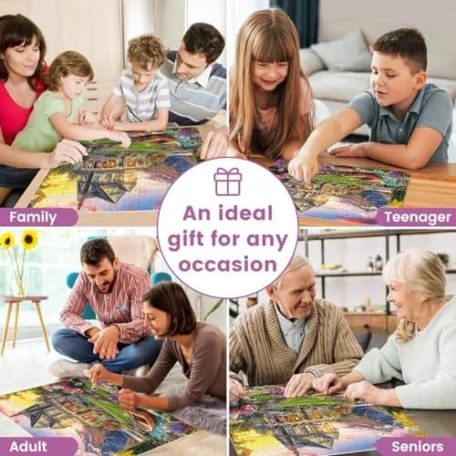 VOLUVOLU 1000 Piece Puzzles Autumn Landscape | Challenging & Durable for Adults thumbnail 5