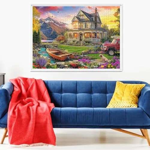 VOLUVOLU 1000 Piece Puzzles Autumn Landscape | Challenging & Durable for Adults thumbnail 6