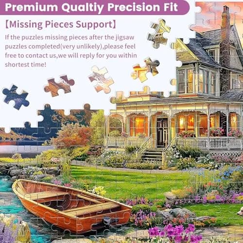 VOLUVOLU 1000 Piece Puzzles Autumn Landscape | Challenging & Durable for Adults thumbnail 7
