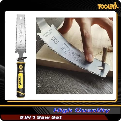 TOOLAN 5-In-1 Multi-Blade Handsaw for Woodworking & Drywall | Ergonomic, Durable, Compact thumbnail 4