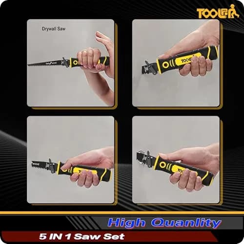 TOOLAN 5-In-1 Multi-Blade Handsaw for Woodworking & Drywall | Ergonomic, Durable, Compact thumbnail 5