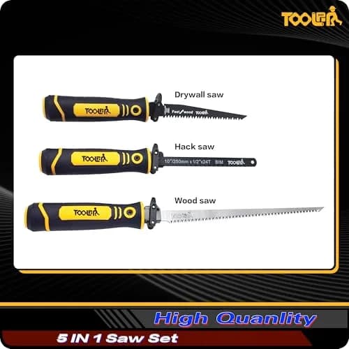 TOOLAN 5-In-1 Multi-Blade Handsaw for Woodworking & Drywall | Ergonomic, Durable, Compact thumbnail 3