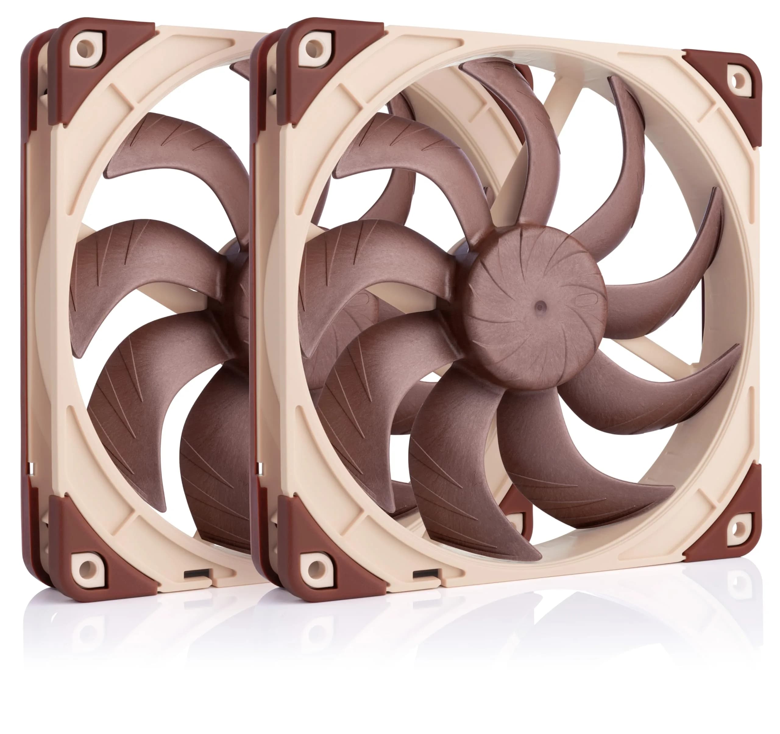 Noctua NF-A14x25 G2 PWM Sx2-PP Dual Fan Kit 140mm (2x 140x25mm) | Speed-Offset for Quieter Operation