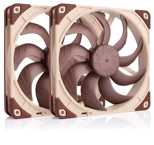 Noctua NF-A14x25 G2 PWM Sx2-PP Dual Fan Kit 140mm (2x 140x25mm) | Speed-Offset for Quieter Operation thumbnail 1