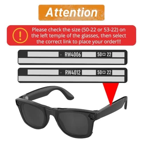 HIBLOKS Polarized Clip-on Sunglasses for Ray-Ban Meta Wayfarer RW4006/RW4012 (50-22) - 2-Pack (Black+Brown) thumbnail 2