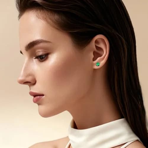 TitanHeart Hypoallergenic Titanium CZ Screw Back Stud Earrings for Women Men | Sensitive Skin Friendly thumbnail 2