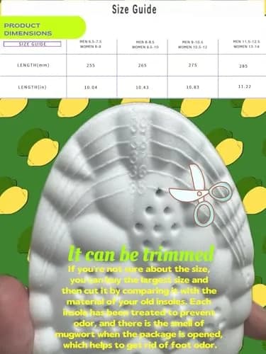 Generic Cloud Insoles for Men & Women, Gray, Size S (Men: 6.5-7/Women: 8-8.5) | Arch Support & Pain Relief thumbnail 3