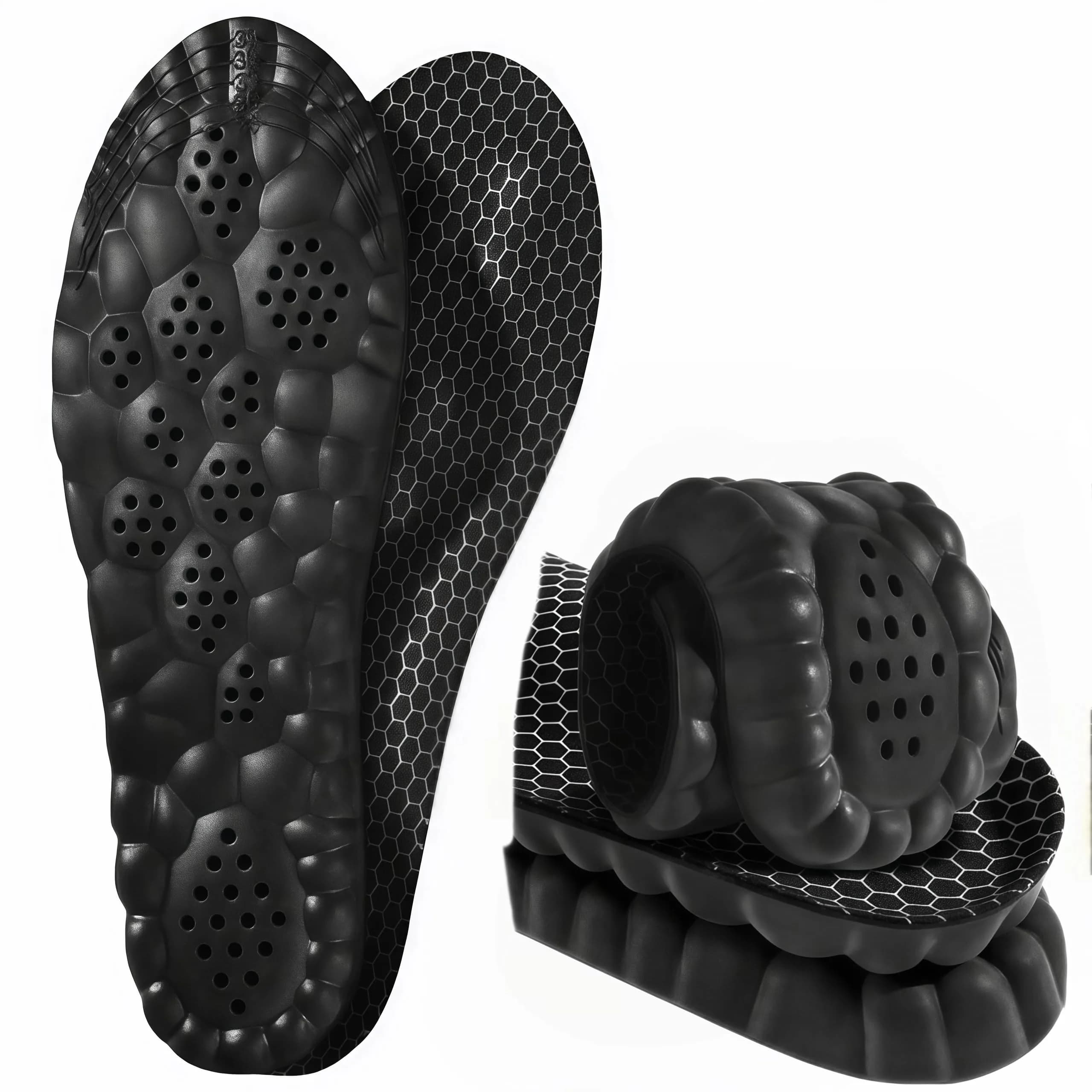 Generic Cloud Insoles for Men & Women, Gray, Size S (Men: 6.5-7/Women: 8-8.5) | Arch Support & Pain Relief — Black / Men: 8-8.5/Women: 9.5-10