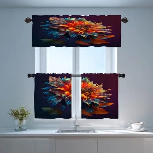 Shrahala Black 2 Pack Curtain | Blackout Thermal Insulated Rod Pocket Window Treatment thumbnail 7