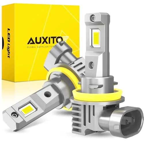 AUXITO H11 H8 H16 LED Fog Light Bulbs 6500K | 600% Brighter, 50,000H Durability, Plug & Play (Pack of 2) thumbnail 1