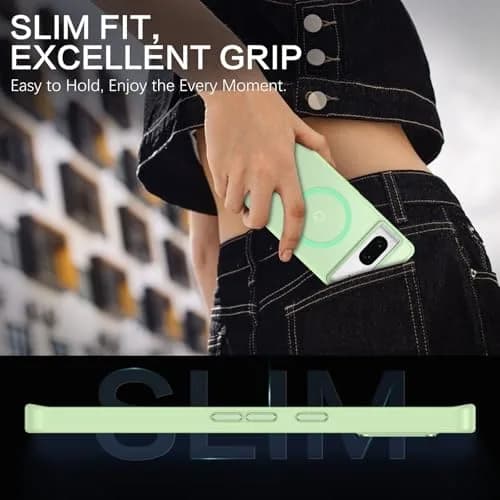 BENTOBEN Google Pixel 7 Case Matcha Green | Slim Shockproof with MagSafe (110 characters) thumbnail 7