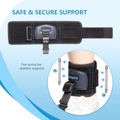 joingood AFO Foot Drop Brace for Walking | Adjustable Support for Drop Foot, Soft & Durable, Fits Left or Right Foot (S/M) thumbnail 6