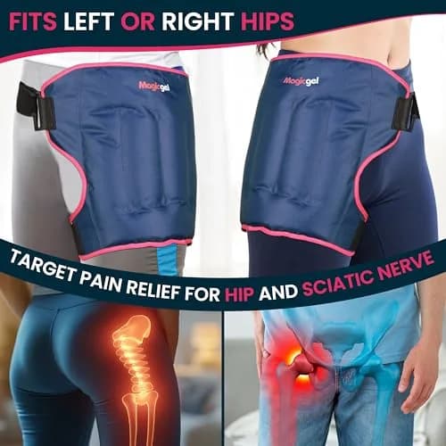 Magic Gel Extra Large Hip Ice Pack Wrap | Reusable Cold Pack for Hip Bursitis & Surgery Relief thumbnail 6