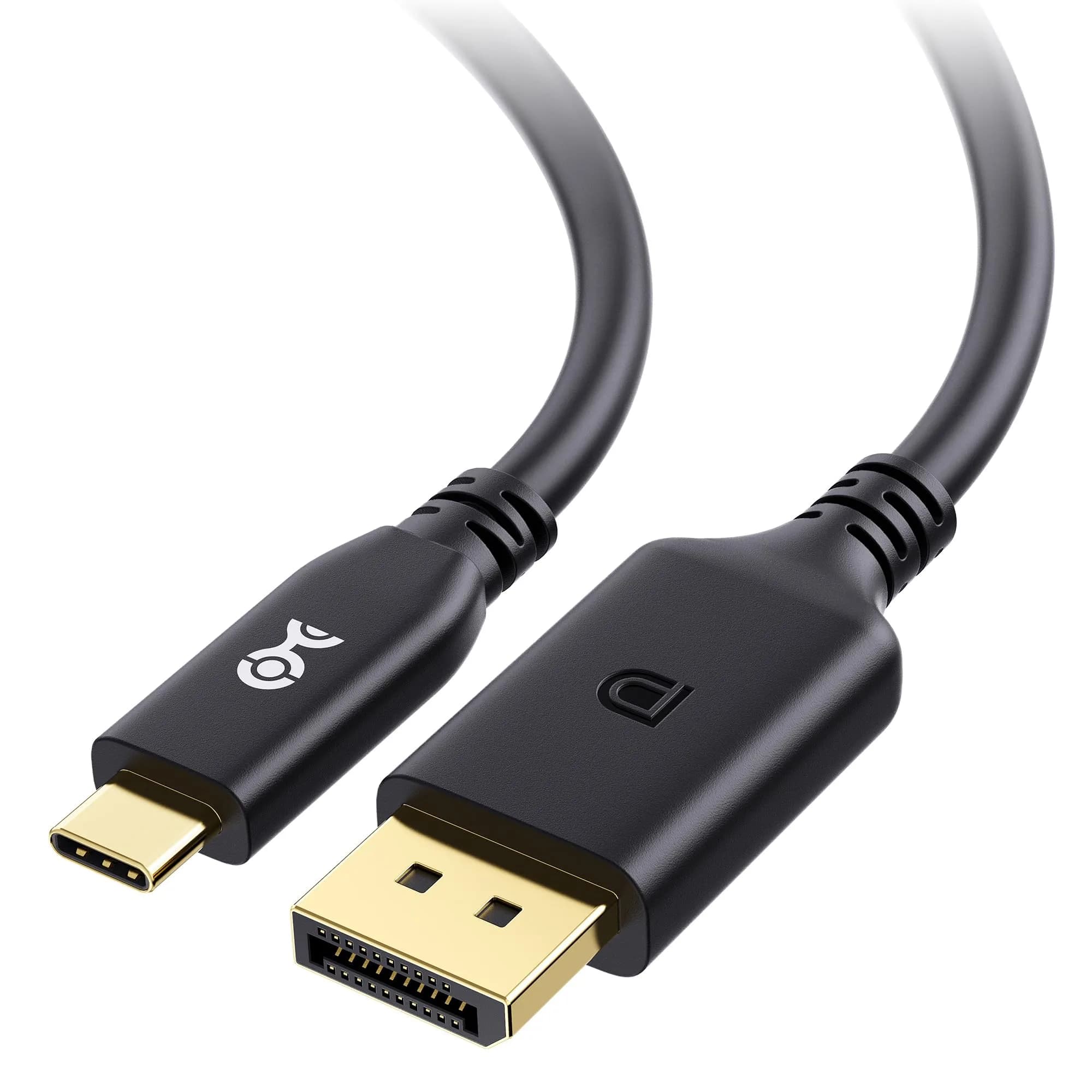 Cable Matters USB C to DisplayPort 2.1 Cable 6.6ft | 8K@120Hz, VESA Certified, Thunderbolt 4 Compatible — Black