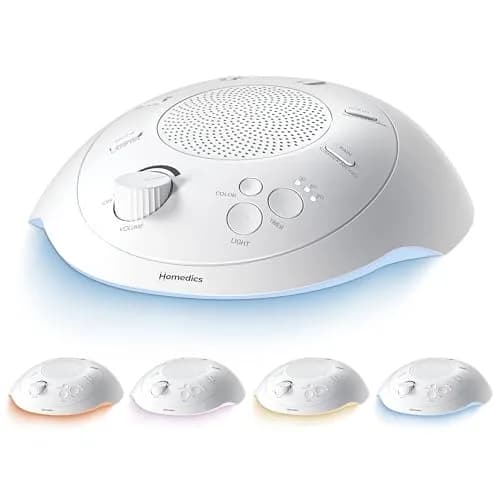 Homedics Sleep Better Portable Sound Machine with Night Light, 12 Soothing Sounds, 25ml (0.811 Fl Oz) | Ideal for Travel & Baby Sleep thumbnail 1