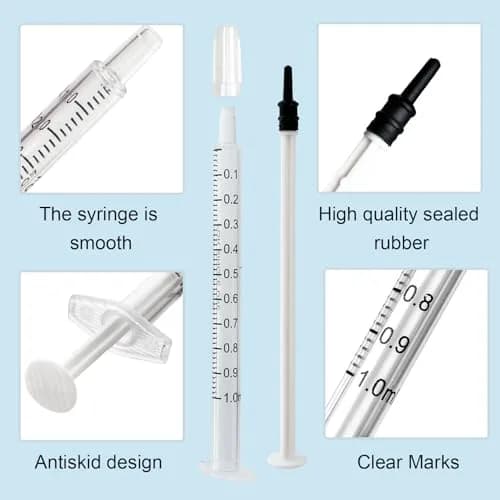 Kid2Kit 1mL Colostrum Collection Syringe Kit 100 Count | Sterile, BPA-Free, Includes Measuring Cup & Storage Bags thumbnail 6