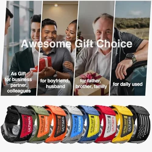 ULTIMAL Nylon Band Compatible with Samsung Galaxy Watch Ultra 2/1 47mm | Breathable, Adjustable, Waterproof Nylon Strap for Men & Women thumbnail 7