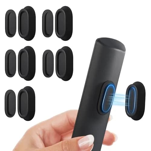 Nearockle Magnetic Remote Control Holder Wall Mount for TV/Fan, 5-Pack Black | Strong N52 Magnet Adsorption thumbnail 1