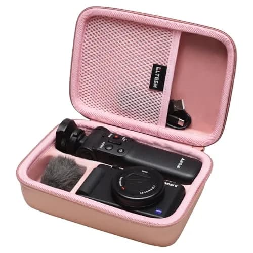 L LTGEM Camera Case for Sony ZV-1F/ZV-1/ZV-1 II | Shockproof & Water-Resistant Rose Gold thumbnail 1