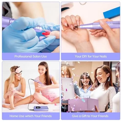 Lavinda Professional Nail Drill 35000 RPM Cordless Efile | Smooth Aluminum Alloy Handpiece thumbnail 8