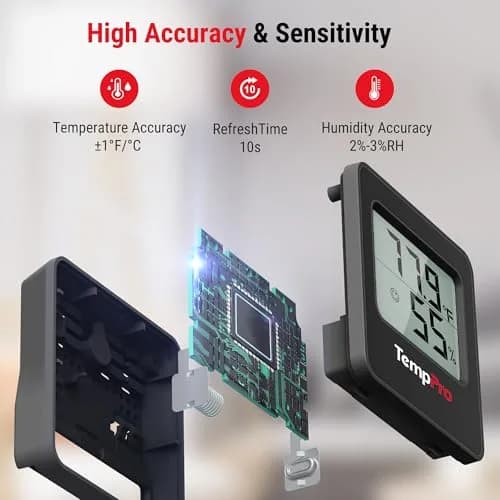 TempPro TempAir 3 Pack Indoor Thermometer & Hygrometer | Accurate Digital Room Monitor for Home thumbnail 3