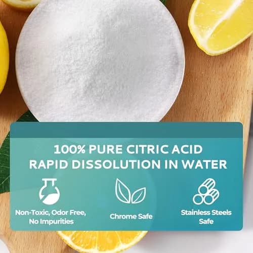 EUHOMY Ice Maker Cleaner & Descaler Powder 24 Uses | Organic Citric Acid for All Brands thumbnail 2