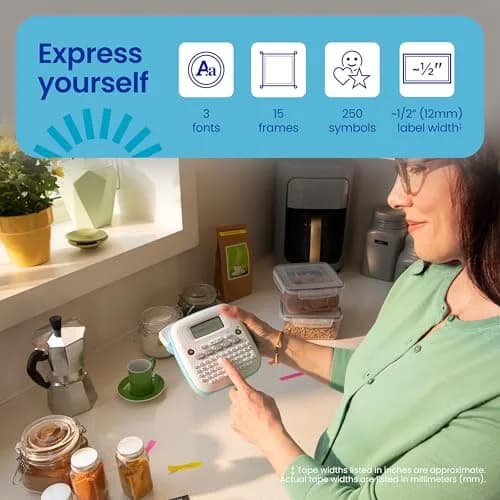 Brother P-Touch PT-N20 Label Maker | 12mm Wide Labels, QWERTY Keyboard, 220V Compatible thumbnail 2