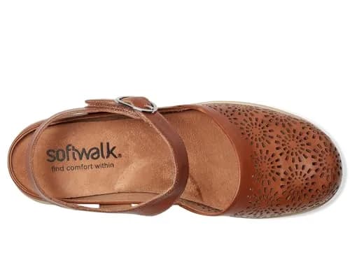 SoftWalk Womens Mabelle Perf Luggage 10 Narrow | Leather Casual Shoes for Women thumbnail 2