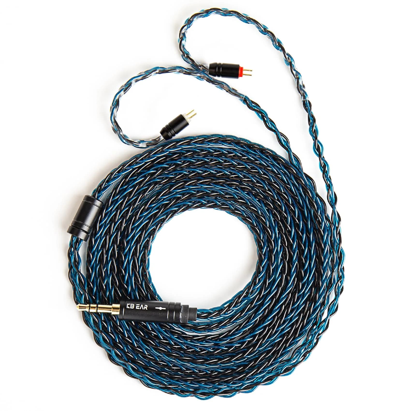 H HIFIHEAR 2M Long Recessed 2Pin IEM Cable | Silver-plated 8 Core OFC for KZ ZS10 PRO/ZSN PRO X - main product image