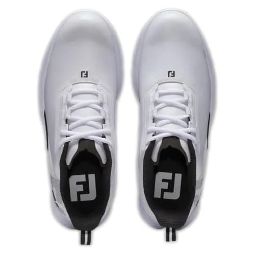 FootJoy FJ Fuel Golf Shoe White/White/Black 9.5 | Waterproof, Lightweight & Stable thumbnail 7