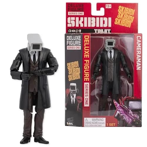 SKIBIDI TOILET Deluxe Cameraman Figure 15.24 cm (6 inch) | Officially Licensed Collectible Toy thumbnail 1
