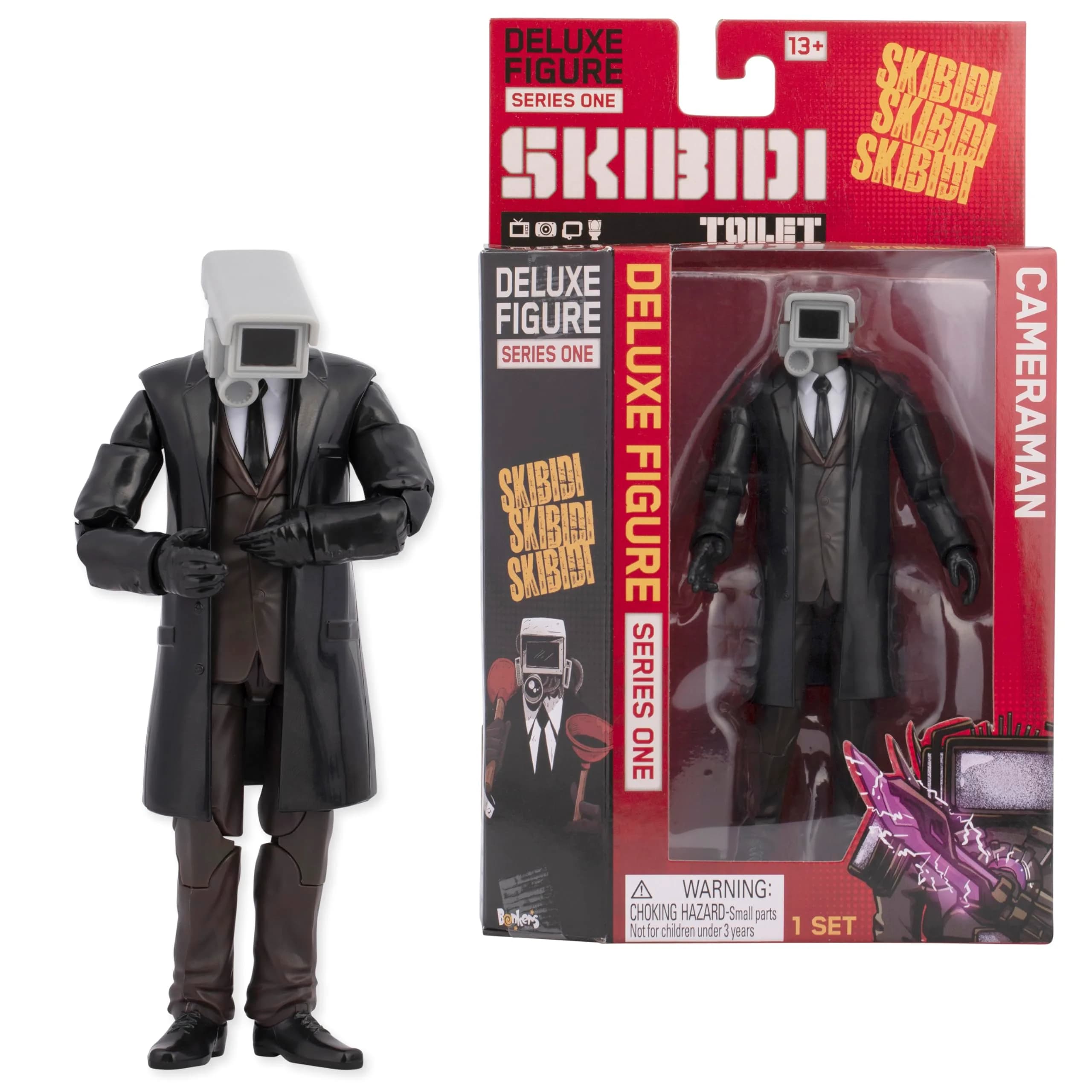 SKIBIDI TOILET Deluxe Cameraman Figure 15.24 cm (6 inch) | Officially Licensed Collectible Toy — Cameraman
