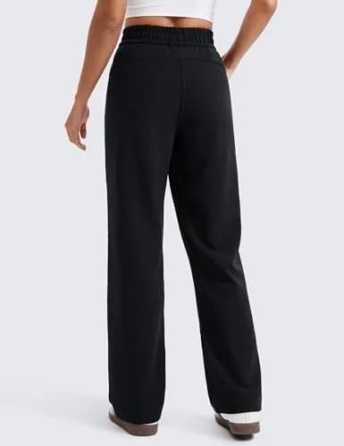 CRZ YOGA SoftAura Sweatpants 30" Black | Ultra-Soft Modal Blend for Casual Comfort thumbnail 2