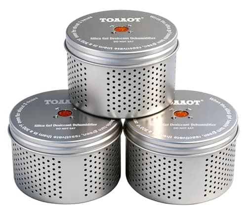 TOAAOT Gun Safe Dehumidifier 3 Units | Reusable Silica Gel Moisture Absorber for Firearms (27 cu ft) thumbnail 1