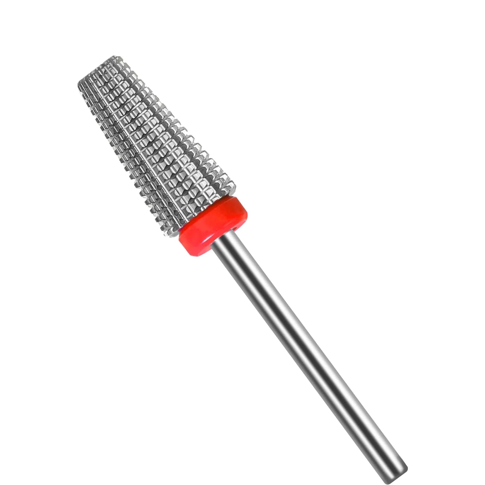 SQULIGT 5 in 1 Tungsten Carbide Nail Drill Bit Fine Grit Golden | Two-Way Rotation 3/32" Shank — Fine-F / Silver