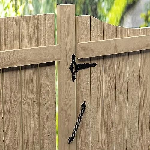 SKYSEN 14 Inch Black Self-Closing Fence Gate Spring (2-Pack) | Heavy Duty Carbon Steel for Wooden & Vinyl Gates thumbnail 8