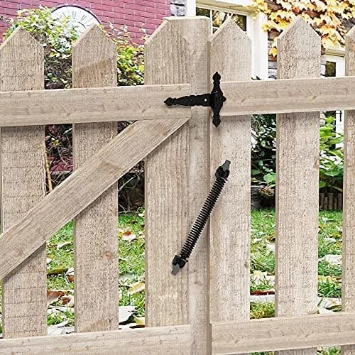 SKYSEN 14 Inch Black Self-Closing Gate Spring (4 Pack) | Heavy Duty Carbon Steel for Wooden & Vinyl Gates thumbnail 7