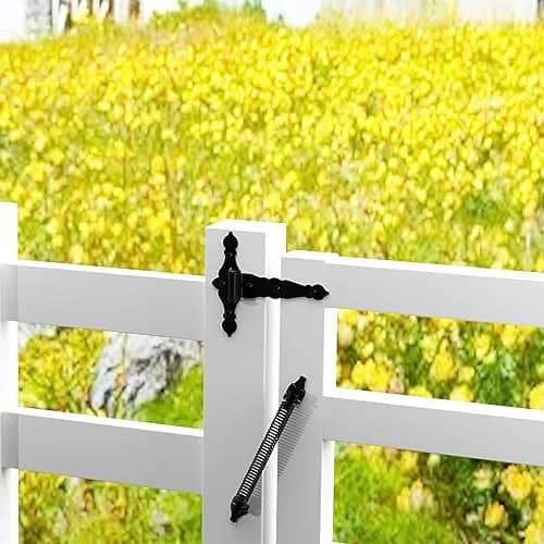 SKYSEN 14 Inch Black Self-Closing Gate Spring (4 Pack) | Heavy Duty Carbon Steel for Wooden & Vinyl Gates thumbnail 4