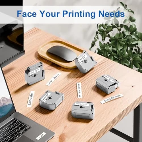 Labelife MK231 Label Tape 12mm White | Indoor Durable Non-Laminated Tape thumbnail 5