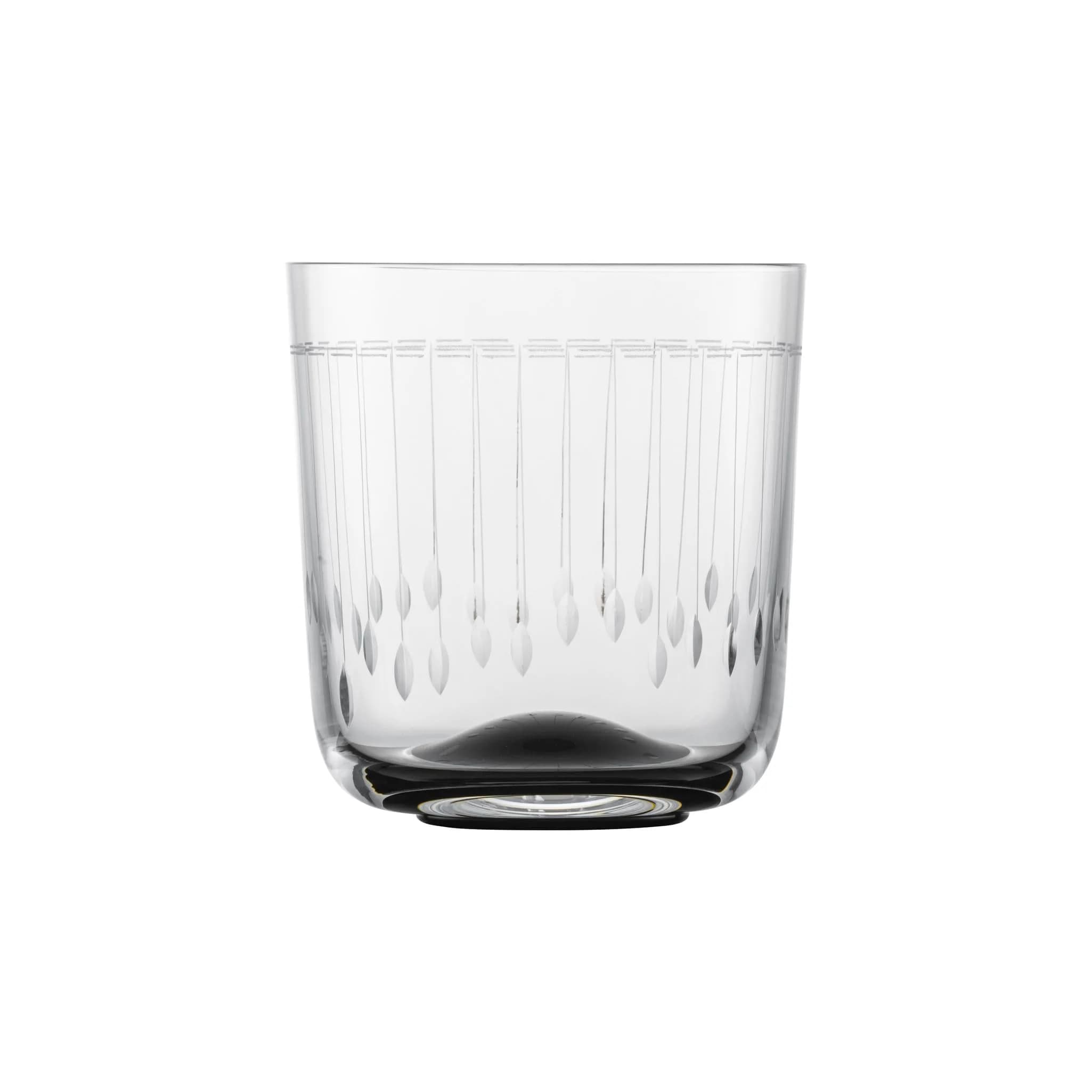Zwiesel Glas Handmade Glamorous Crystal Glass, 11 Ounce Whiskey (Set of 2), Clear | Art Déco Design for Special Occasions