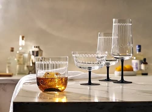 Zwiesel Glas Handmade Glamorous Crystal Glass, 11 Ounce Whiskey (Set of 2), Clear | Art Déco Design for Special Occasions thumbnail 6