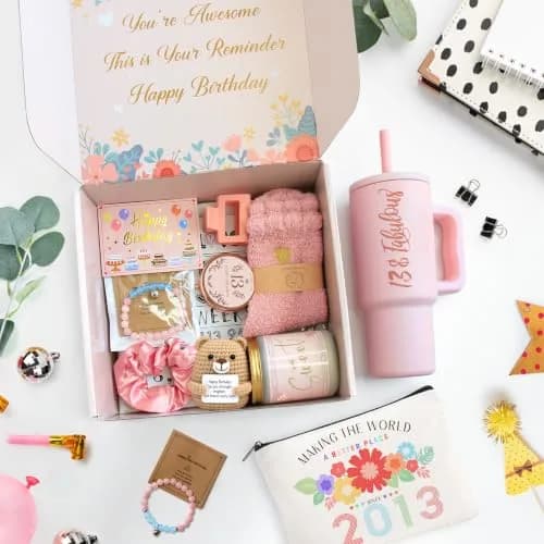 Mirasphere 13th Birthday Gifts for Girls - 13 Year Old Girl Gifts Ideas for Official Teenagers Girls - 11 Pieces Best Present for Daughter, Niece | Trendy Teen Girl Stuff thumbnail 3